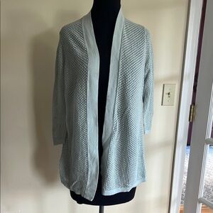 LOFT Lightweight Textured Open Cardigan